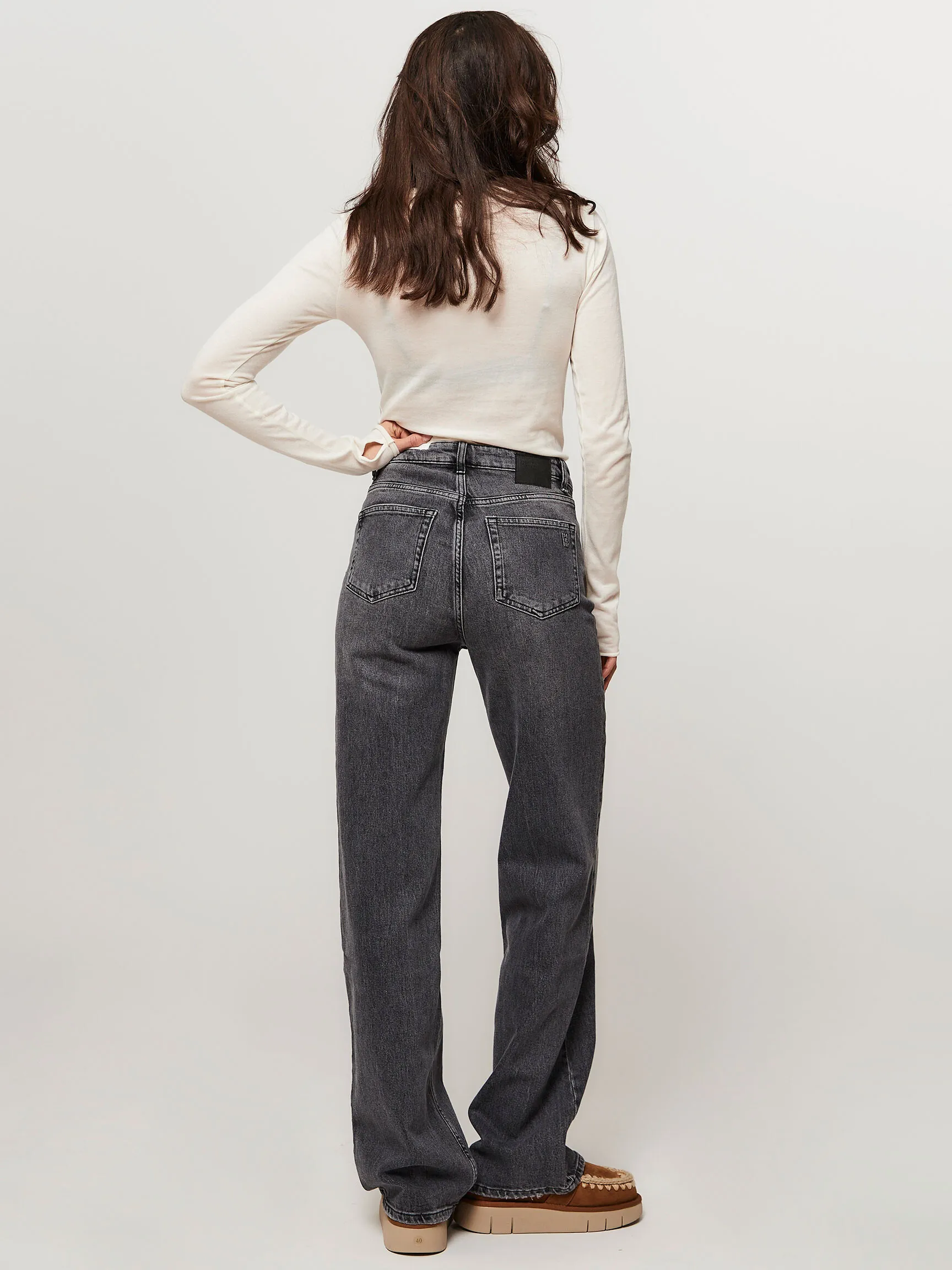 My Essential Wardrobe The Louis, high waist wide leg jeans