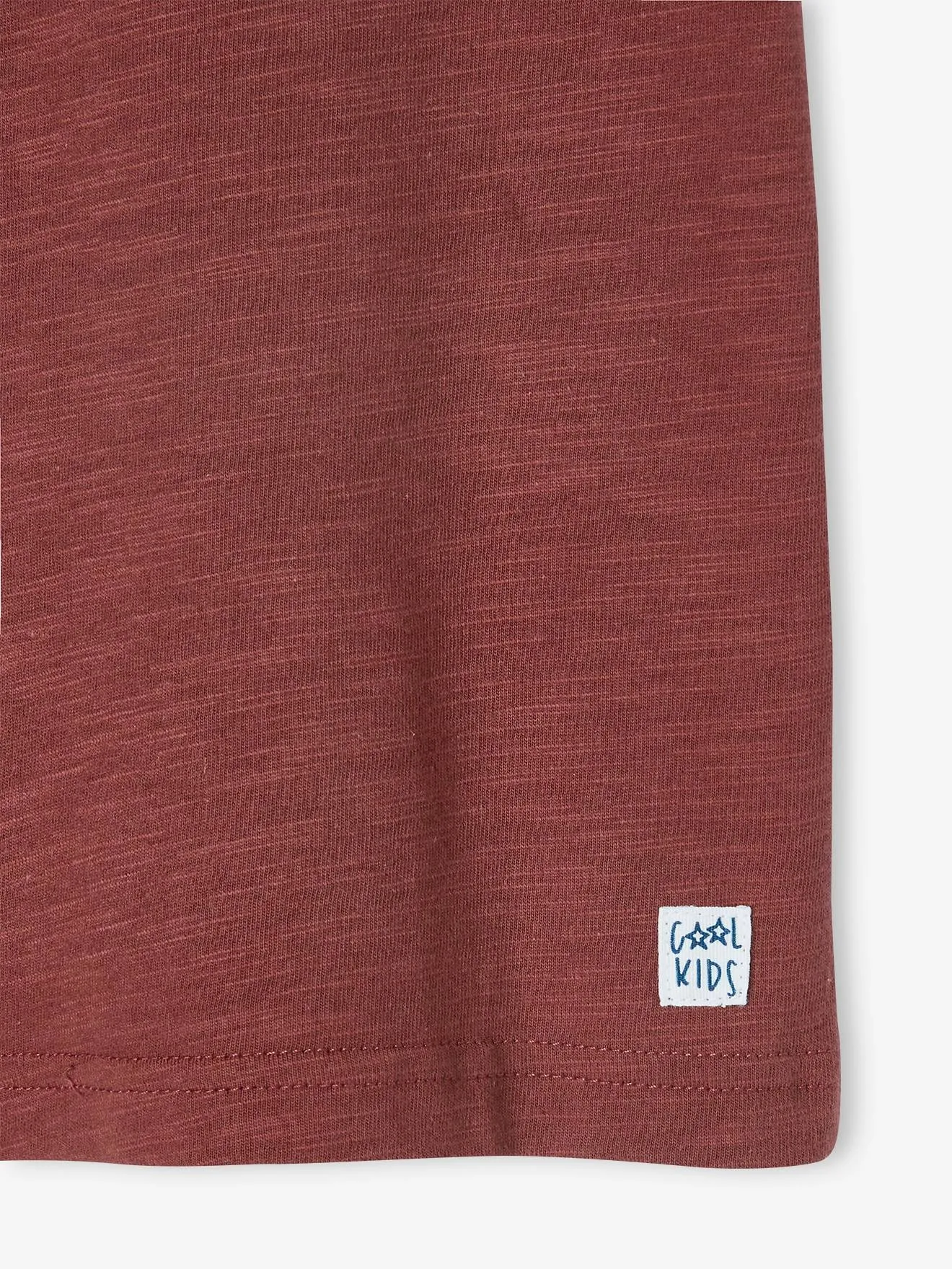 VERTBAUDET  PERSONALISEERBARE GEKLEURD JONGENSSHIRT MET KORTE MOUWEN  BLAUW