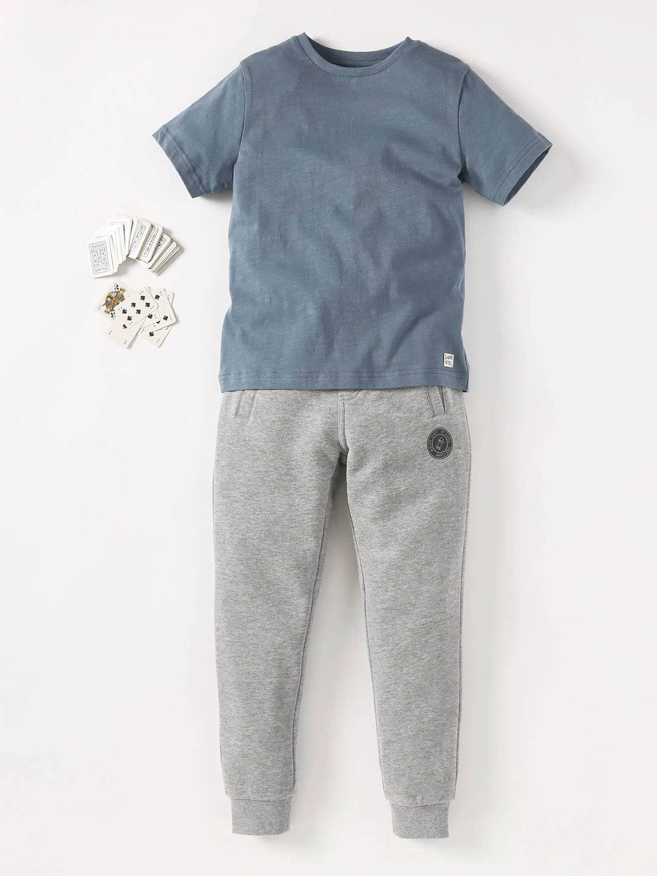 VERTBAUDET  PERSONALISEERBARE GEKLEURD JONGENSSHIRT MET KORTE MOUWEN  BLAUW